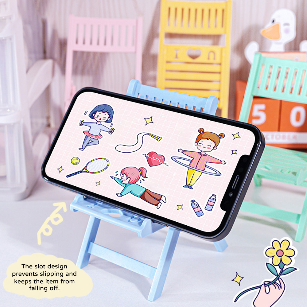 Mini Folding Chair Phone Stand - огляд і ціна Kawaii Tech Accessories